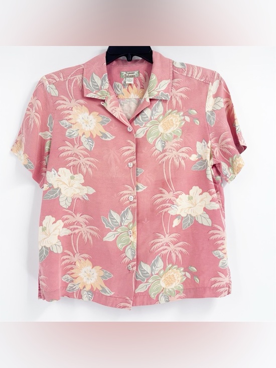 Tommy Bahama Tops - Tommy Bahama 100% Silk Floral Button Down S